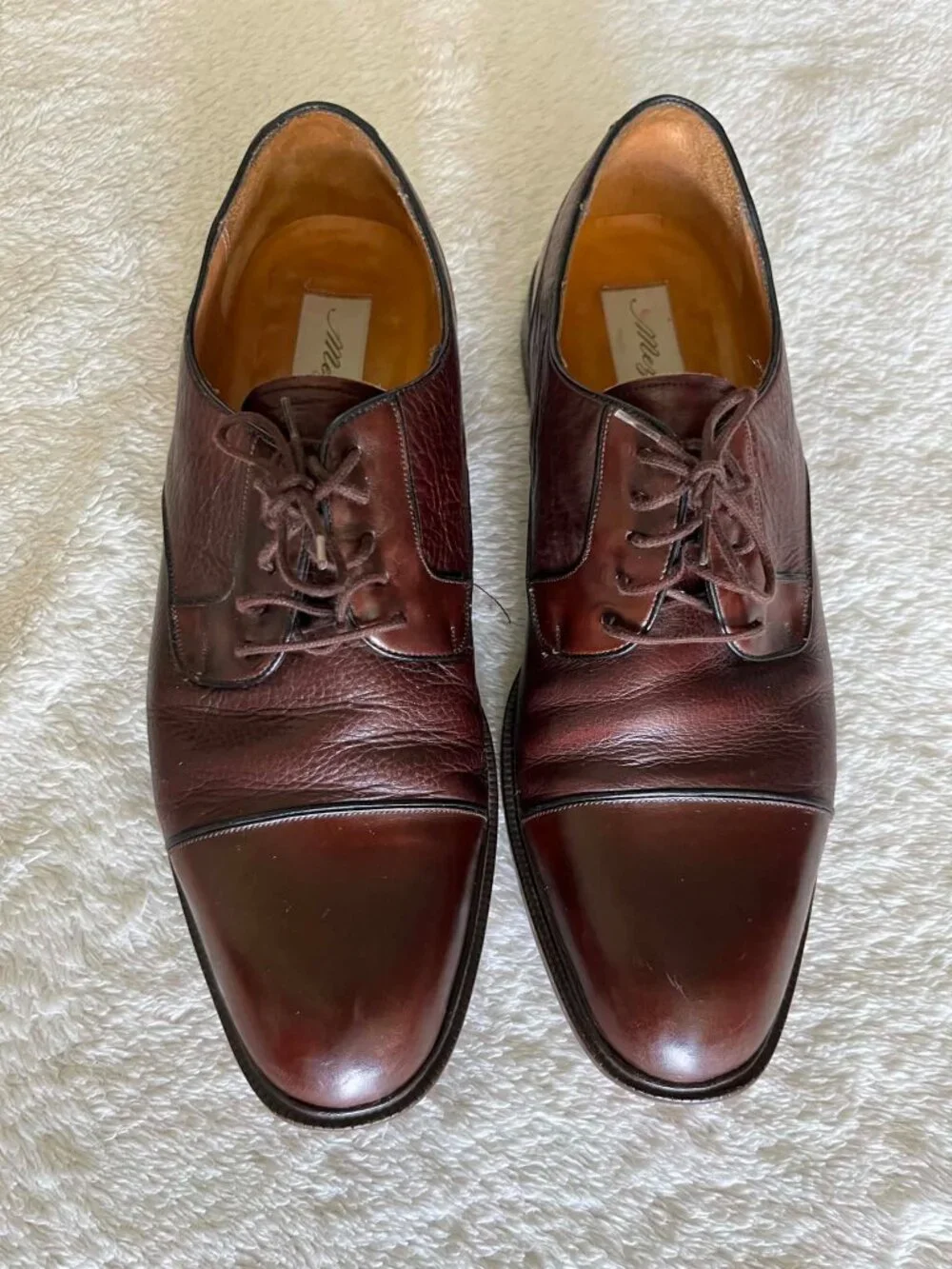 Mezlan Brighton Men's Burgundy Soka Burgundy Shoes size 10.5
